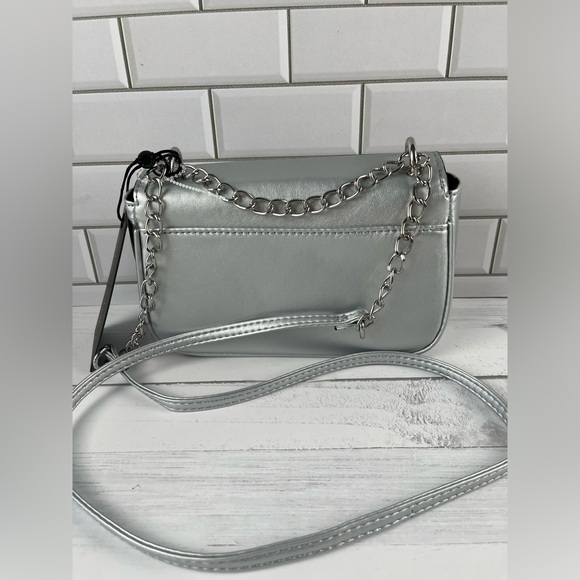 Kendall &Kylie Women Crossbody Bag Silver Star Stud - Picture 2 of 11